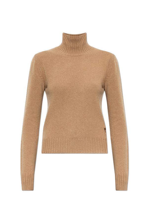 【ウニさま専用】ameri MEDIRUFFLE KNITROMPERS Ami Alexandre Mattiussi Camel Cashmere Turtleneck Sweater